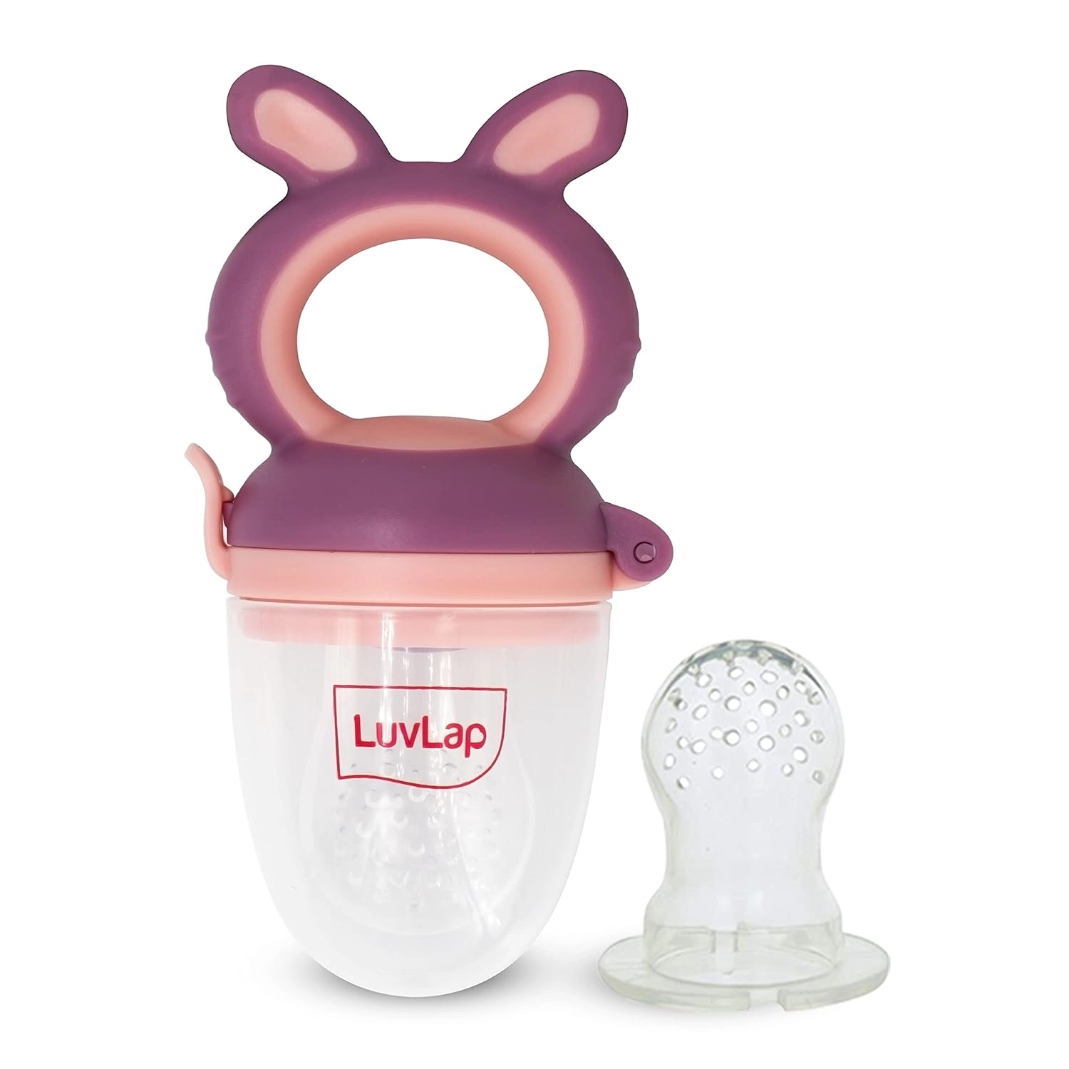 LuvLap Silicone Food/Fruit Nibbler with Extra Mesh,